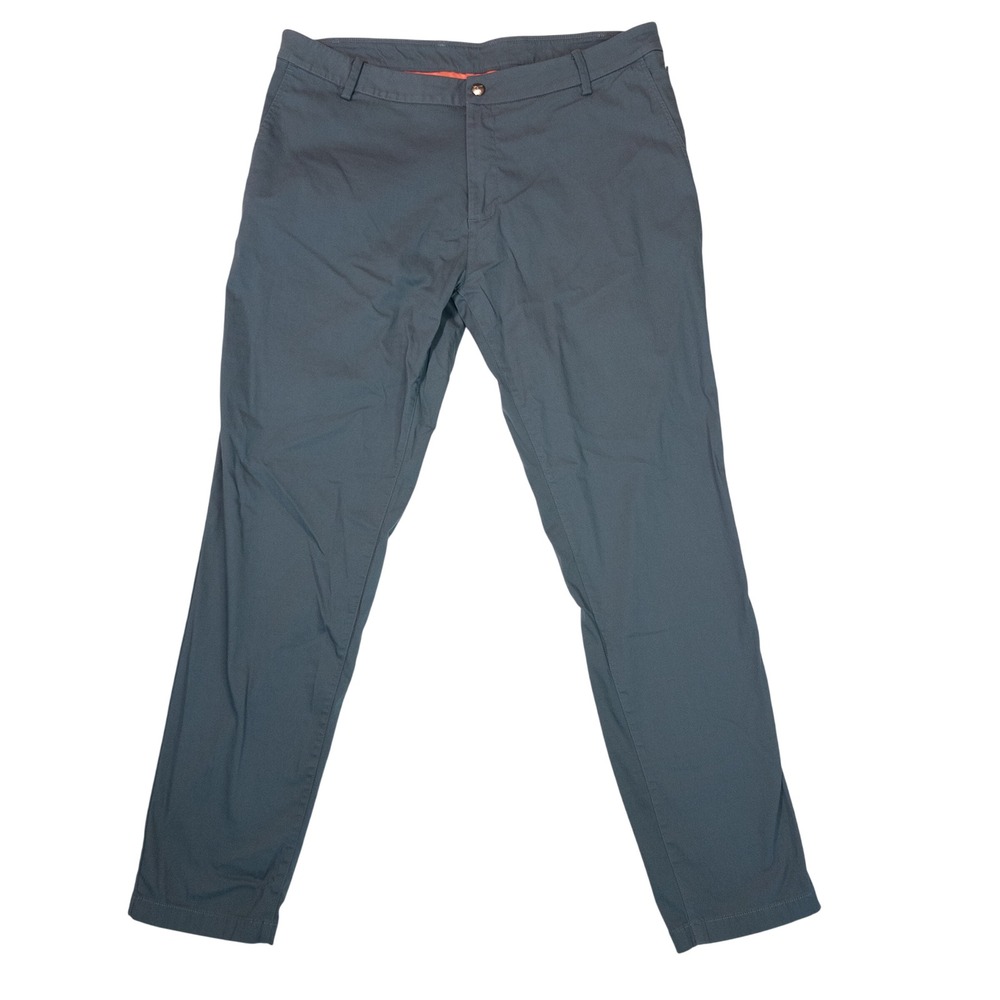 Birddogs Boomstick Pants Mens 38x32 Blue Gray Excellent Lined Stretch Chinos